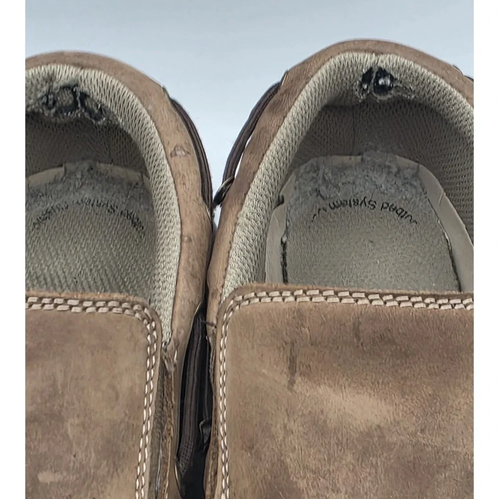 Rugged Shark Boat Shoes Men's 9.5M Atlantic Cognac Tan Leather Lace Up Comfort‎